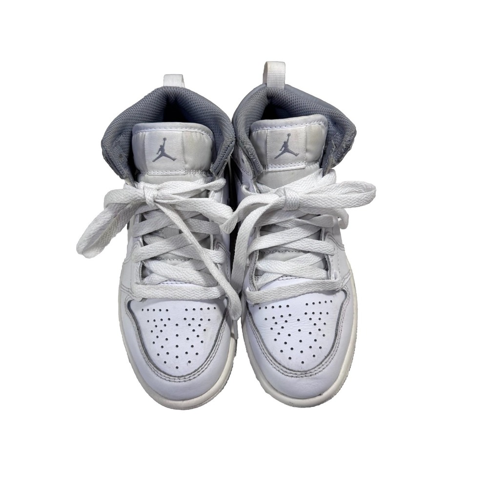 Nike Air Jordan 1‎ Mid PS Neutral Grey White Sz 13C Sneakers